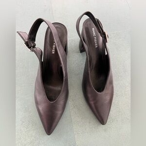 Marc Fisher slingback black pointed toe Heels